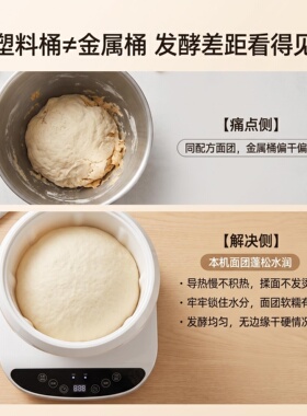 5L家用全自动恒温揉面发酵一体机
