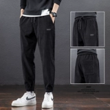 Демисезонные спортивные вельветовые штаны, фонарь, мужские повседневные брюки