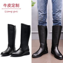 Equestrian Mens Boots Mens Boots Mens Boots Mens Leather Parade Honor Guard Leather Boots Leather Boots Long Drum Boots High Cylinder Boots