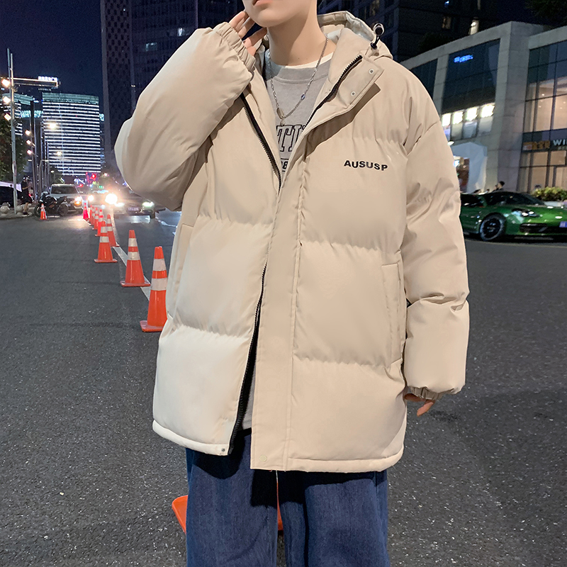 冬季新款棉衣男棉袄加厚情侣ins纯色百搭棉服立领保暖面包服外套_淘宝内购会_男装