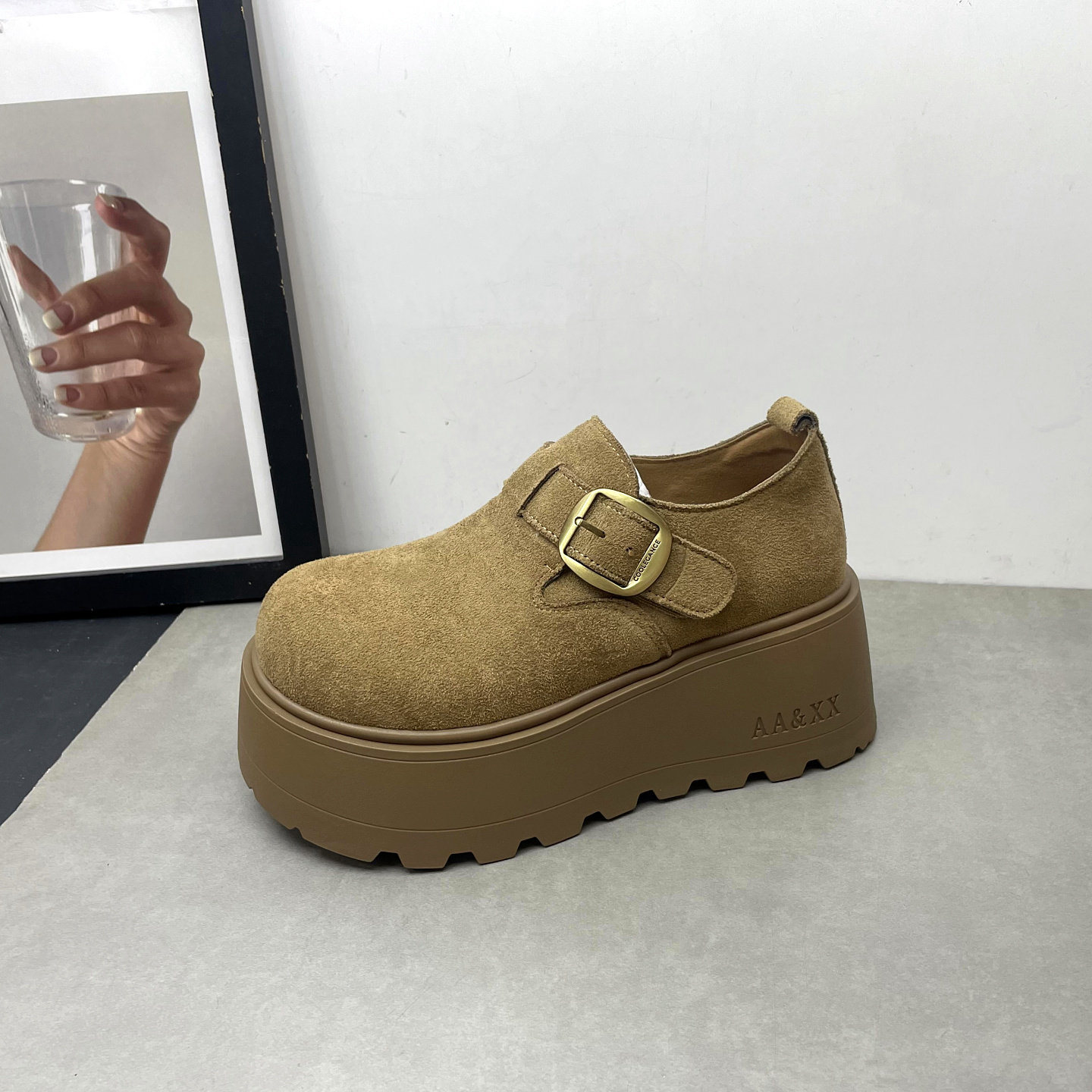 2026春季新款女鞋圆头深口一脚蹬英伦风复古勃肯鞋厚底女士单鞋,淘宝优惠券,粉丝福利购,淘宝优惠卷