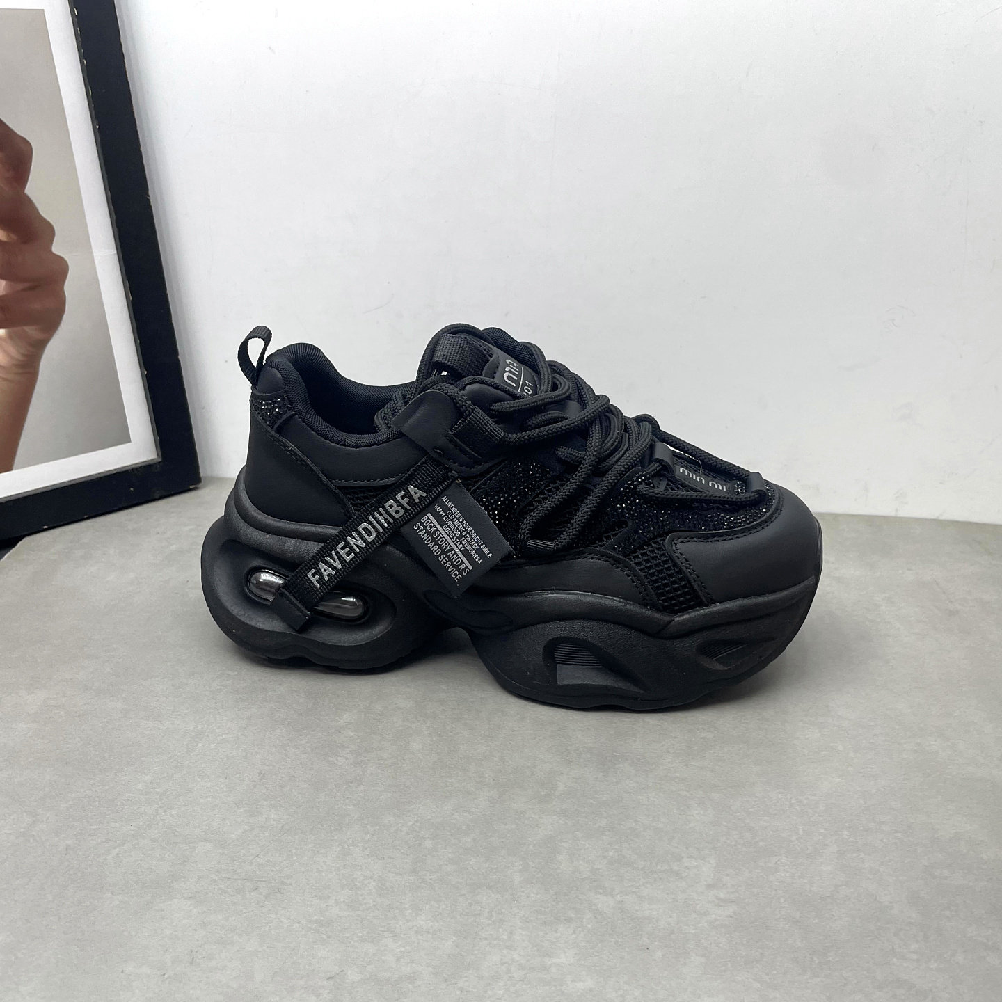 工厂处理女鞋2026春季新款老爹鞋深口系带松糕厚底运动休闲女单鞋,淘宝优惠券,粉丝福利购,淘宝优惠卷