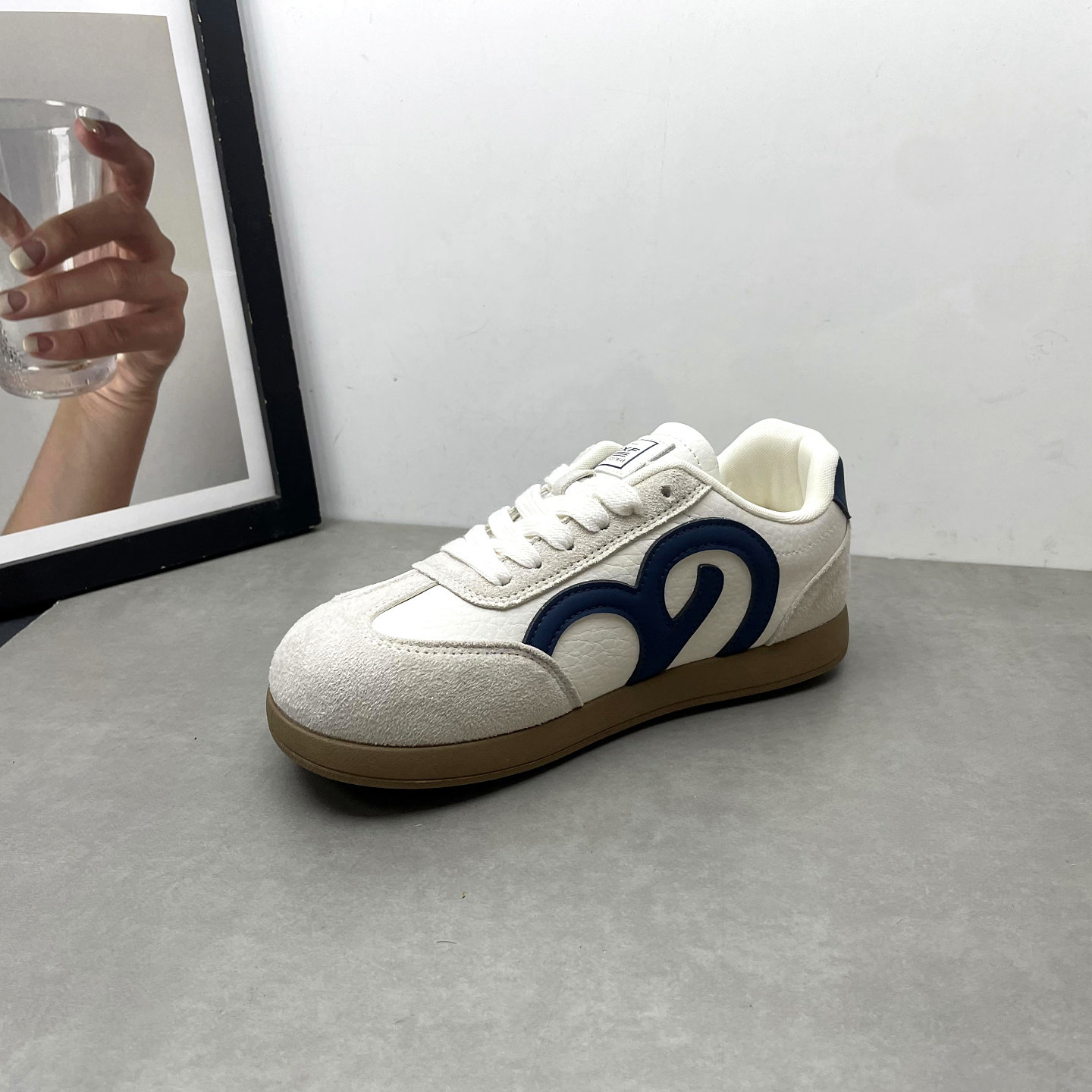 2026春季新款德训鞋圆头深口系带平底防滑软底小白鞋韩版女士单鞋,淘宝优惠券,粉丝福利购,淘宝优惠卷