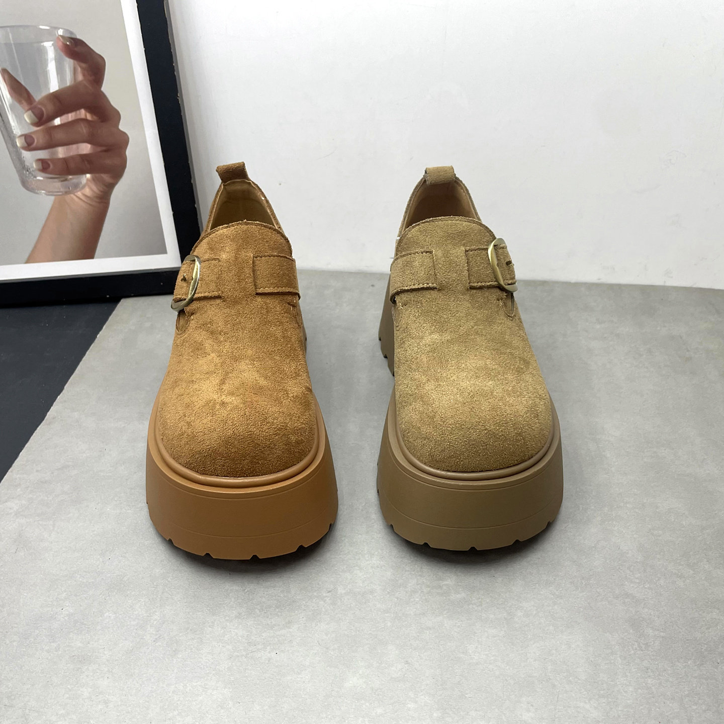 2026春季新款女鞋圆头深口一脚蹬英伦风复古勃肯鞋厚底女士单鞋,淘宝优惠券,粉丝福利购,淘宝优惠卷