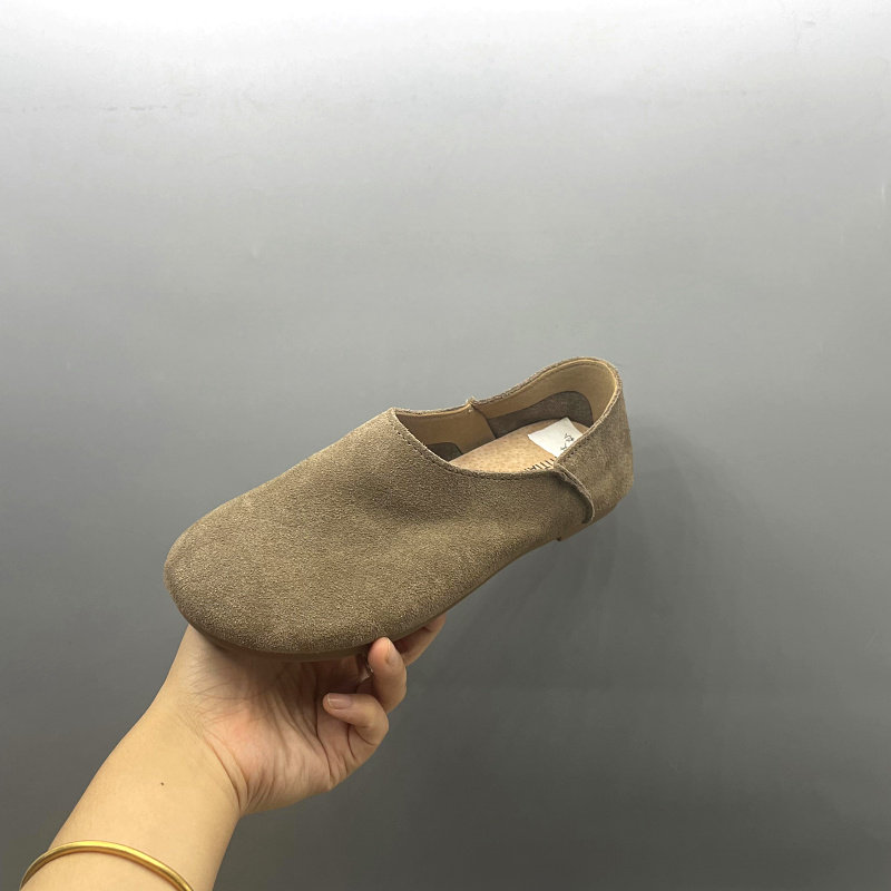 外贸撤柜处理2024秋季新款磨砂皮软底舒适一脚蹬复古勃肯鞋女单鞋,淘宝优惠券,粉丝福利购,淘宝优惠卷