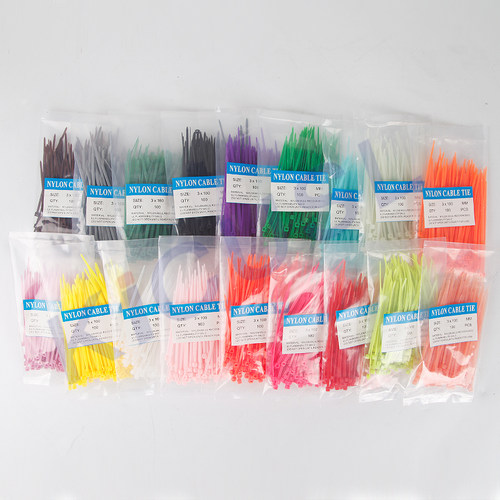 3*100彩色尼龙扎带  扎带包邮  扎带  彩色扎带 - 图0