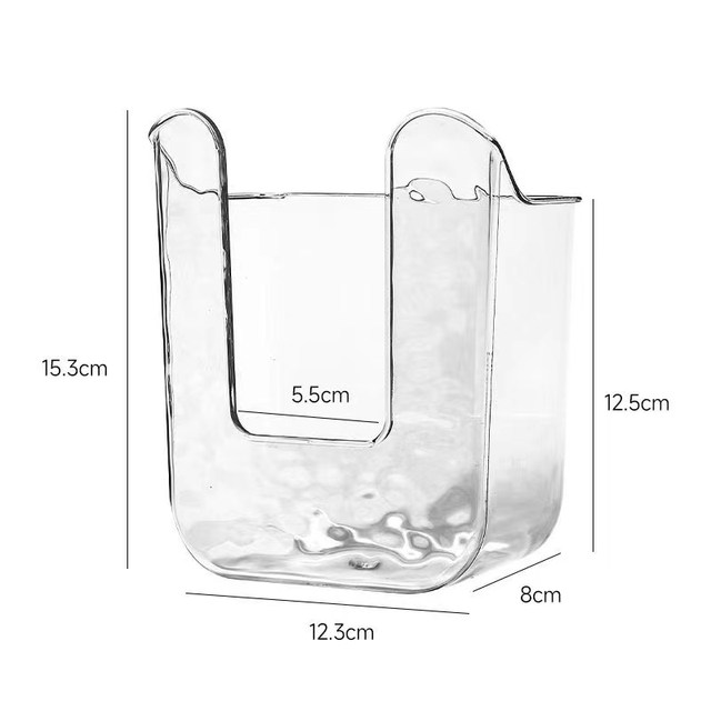 Light luxury wall-mounted wipe storage box without punching bathroom paper box multi-function storage and sorting wipe box on the wall
