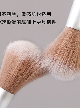 小奥丁白色腮红刷高光刷散粉刷修容刷小白短柄便携化妆刷美妆工具