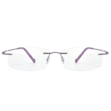 Чистый титановый готовый продукт Myopia Men's Big Face Super Light -Cut Stackes рамки золотые шелк без границ.