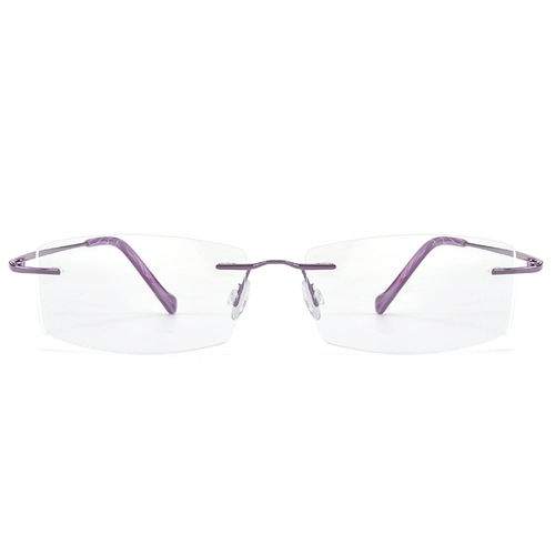 Чистый титановый готовый продукт Myopia Men's Big Face Super Light -Cut Stackes рамки золотые шелк без границ.