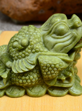 玉石三足蟾蜍店铺开业商务礼品