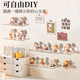 Transparent acrylic punch-free rack kitchen bathroom partition storage rack wall hanging storage rack