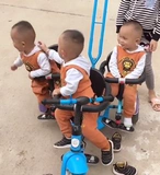 Детская прогулочная коляска, велосипед тандем, двойная коляска для близнецов, детский трехколесный велосипед, тележка