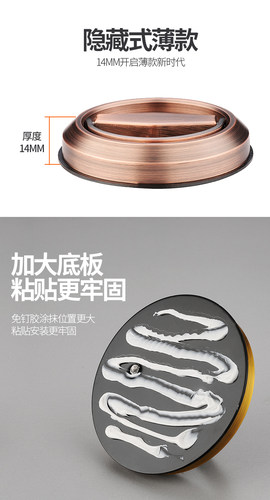 免打孔304不锈钢消防门过道门拉环拉手暗门拉手抽屉隐形拉手把手 - 图0