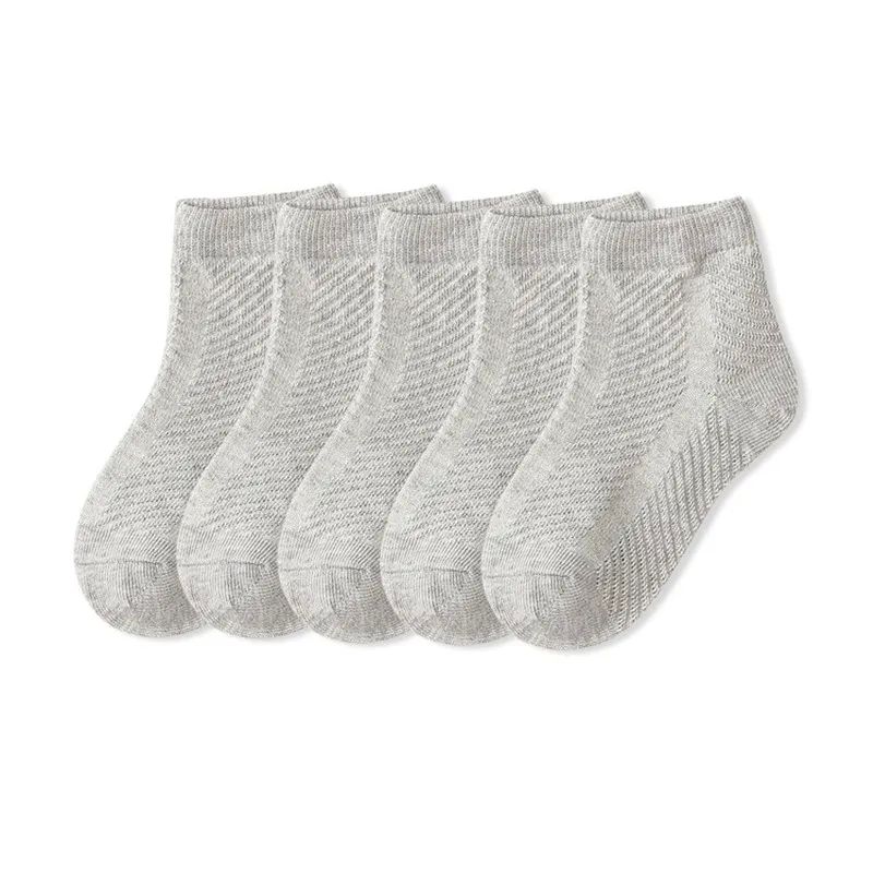 5 Pairs/Lot Children Socks Boy Girl Baby Fashion Cotton Soli - 图0