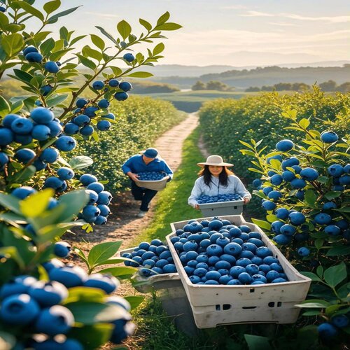 特大号蓝莓树果苗盆栽地栽花香f6南方北方庭院果四季种植当年结果 - 图3