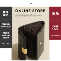 (Abs shop) Carpack Crocodile Crocodile Print Genuine leather Short Lady Wallet Small Crowdsourced Design Credential Bag