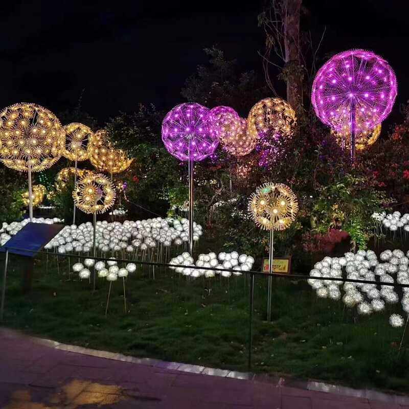 户外蒲公英灯硬光纤亚克力发光景观亮化工程定制公园广场草坪灯,淘宝优惠券,粉丝福利购,淘宝优惠卷
