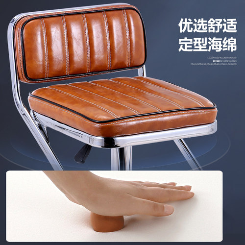 轻奢吧台椅子北欧简约现代可升降家用旋转吧椅高脚凳吧台凳酒吧椅 - 图0