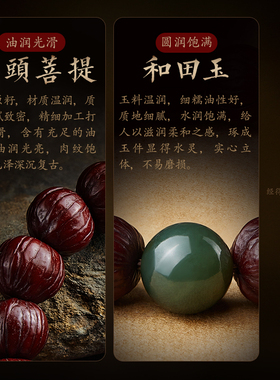 猴头手串男核桃菩提文玩盘玩手链