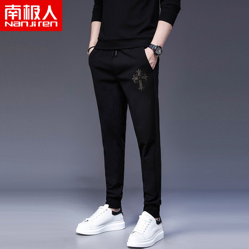南极人男韩版潮流春秋束脚休闲裤 棉羽服饰休闲裤