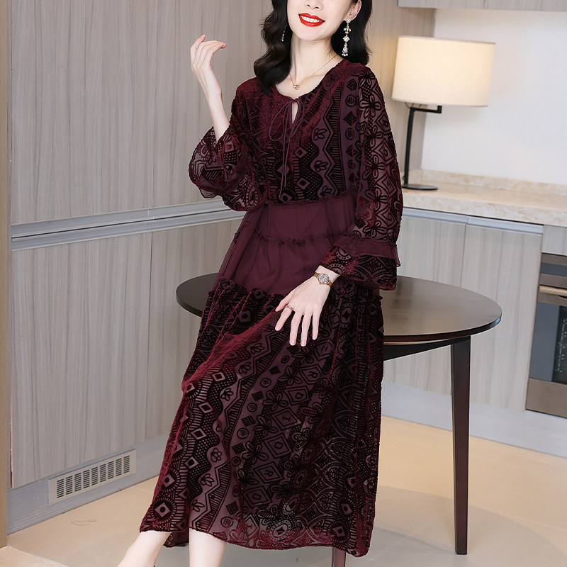 2020秋季新款宽松欧货复古连衣裙 凯芙诺连衣裙