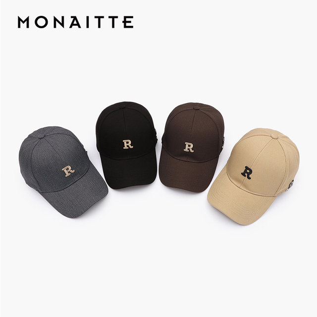 Monnet casual versatile embroidered alphabet baseball hat trend