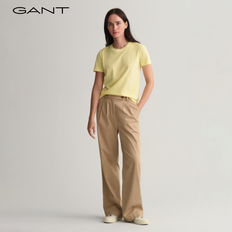 GANT甘特2023春夏新款女士时尚圆领短袖