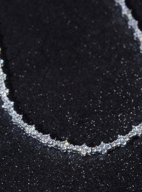 LFL欧美嘻哈饰品 满钻荆棘网球链六边型潮流百搭超闪基础款钻链