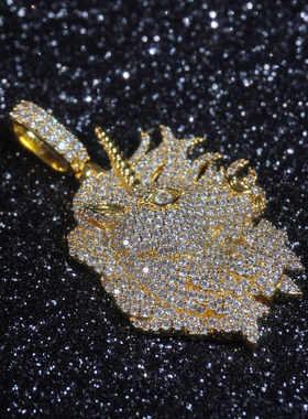 LFL男女铜镀K金百搭独角兽