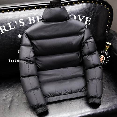 欧洲站高端轻便立领羽绒服男士秋冬季新款加厚90白鸭绒外套男短款 - 图0