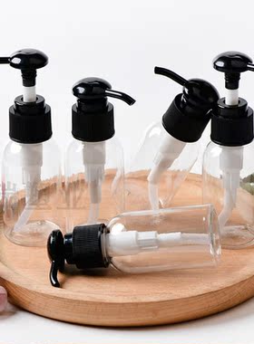 60ml矮胖圆肩精华素瓶 化妆品隔离霜粉底液空瓶 圆头乳液泵瓶