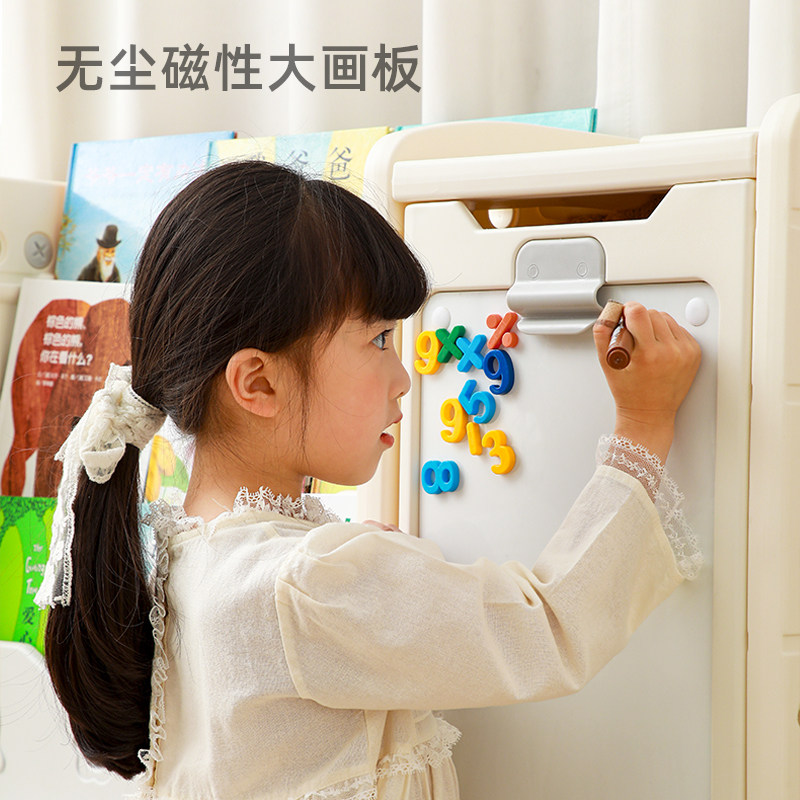 儿童玩具收纳架书架二合一超大容量多层置物架储物宝宝分类整理柜,淘宝优惠券,粉丝福利购,淘宝优惠卷