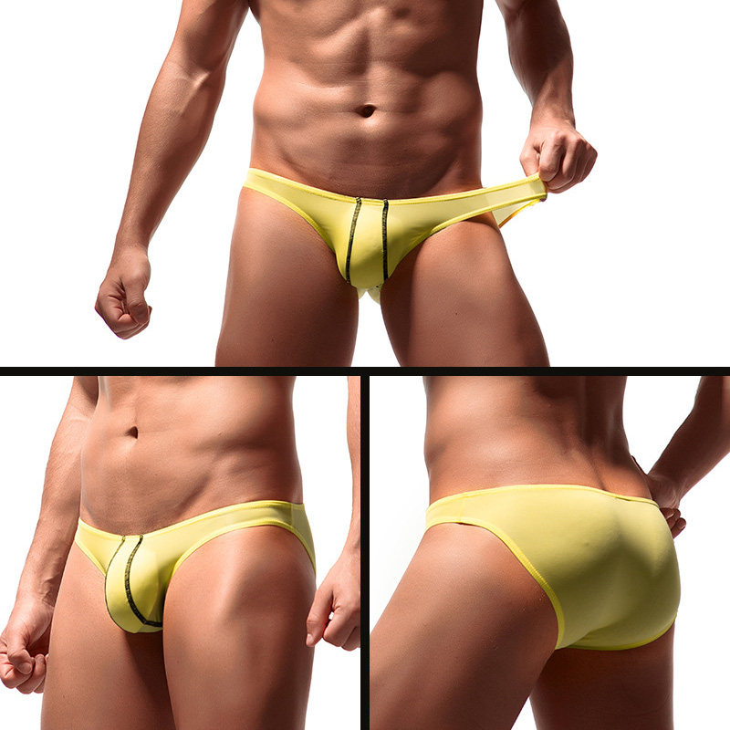 男士性感三角内裤冰丝薄款低腰U凸舒适透气长线时尚弹力个性潮男,淘宝优惠券,粉丝福利购,淘宝优惠卷