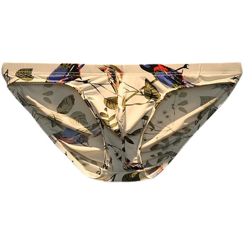男士三角内裤冰丝薄款透气个性潮款低腰印花三角短裤无痕大码裤头,淘宝优惠券,粉丝福利购,淘宝优惠卷