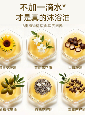 中老年滋养沐浴油干痒精油身体保湿滋润干皮沐浴露成人秋冬季洗浴
