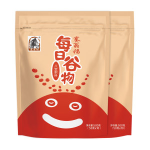 塞翁福每日谷物八宝粥500g*2袋装小包装独立便携五谷杂粮米粗粮