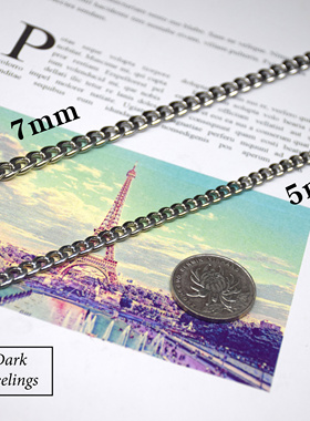 高级钛钢不掉色项链明星网红同款