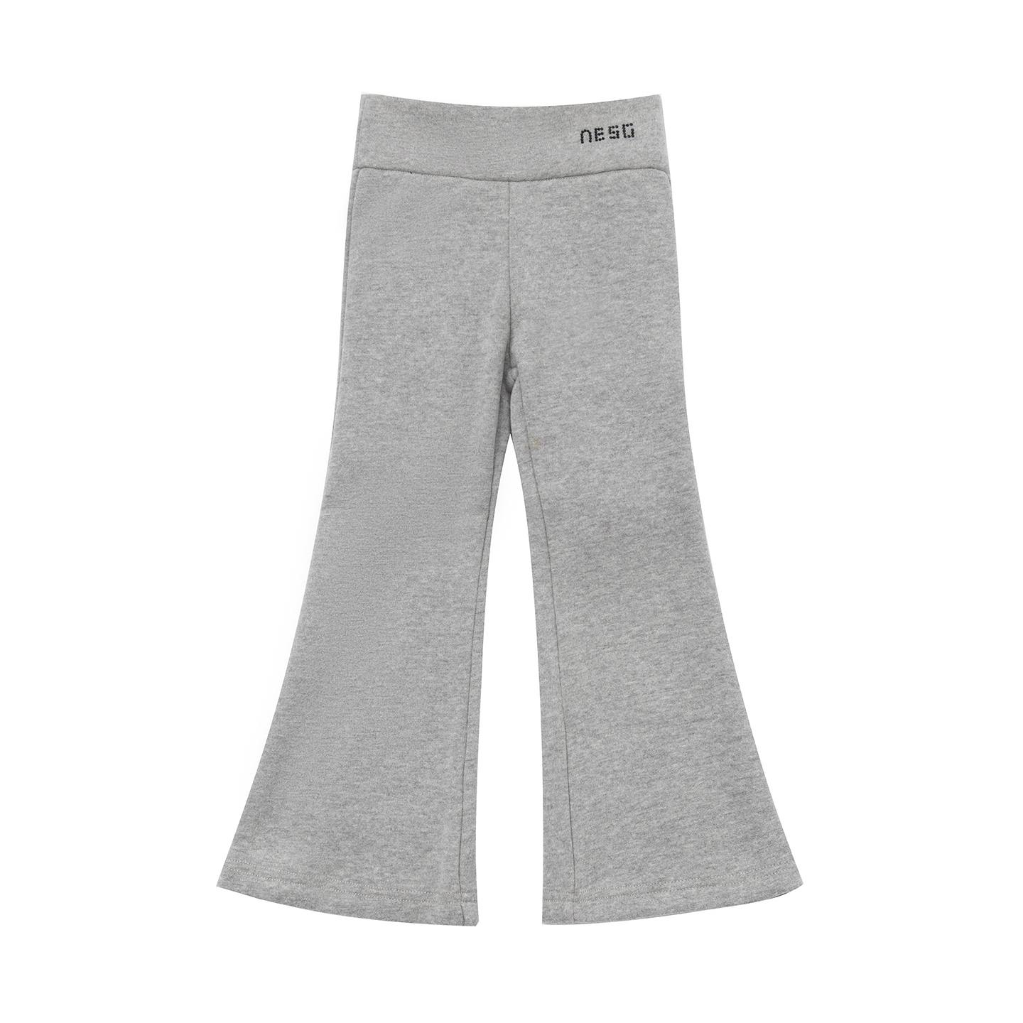 NIESSING尼辛童装冬季新款时尚休闲加绒女童微喇针织运动裤卫裤 - 图0