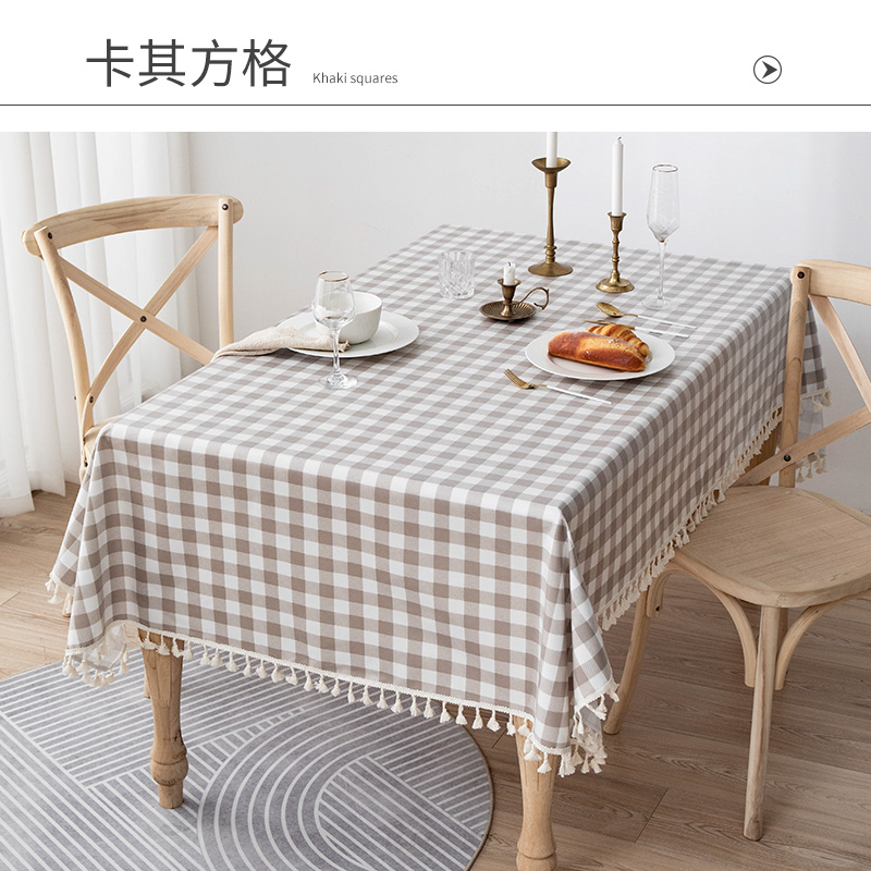 防水防油防烫免洗ins风高级感桌布 怡沁园桌布