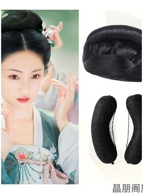 两侧头发盘发发饰发髻头