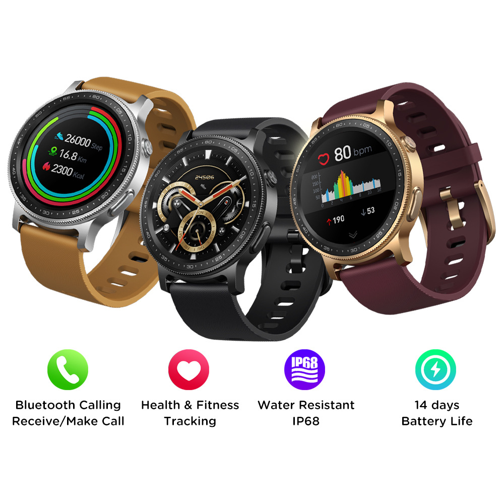 New 2021 Zeblaze GTR 2 Smart Watch Receive/Make Call Health - 图0