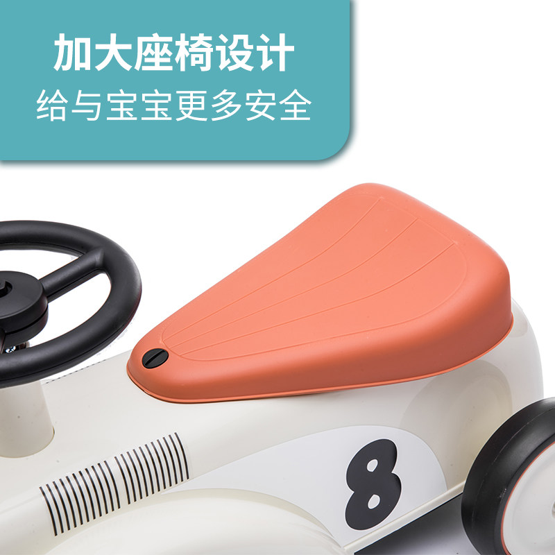 星潮复古儿童防侧翻静音轮滑行车 星潮童车踏行车/滑行学步车