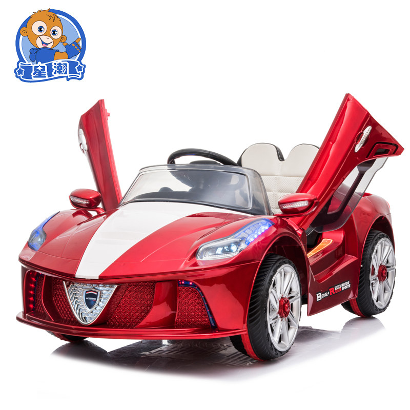 星潮儿童四轮双驱遥控小孩子电动车 星潮童车儿童电动车