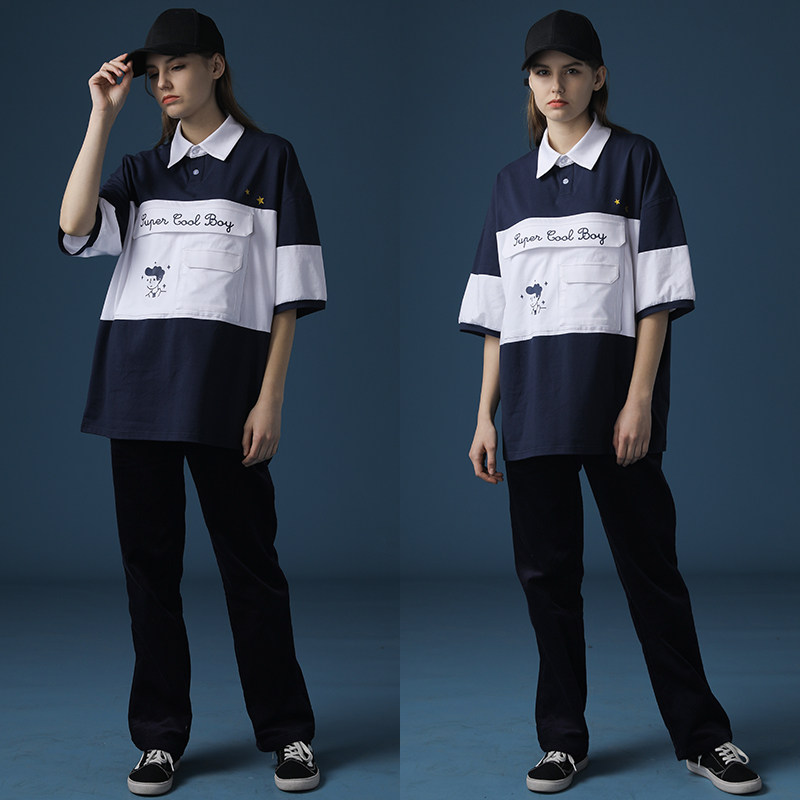 2020新款日系女短袖宽松休闲polo衫 佐贝卡T恤