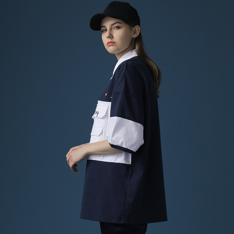 2020新款日系女短袖宽松休闲polo衫 佐贝卡T恤