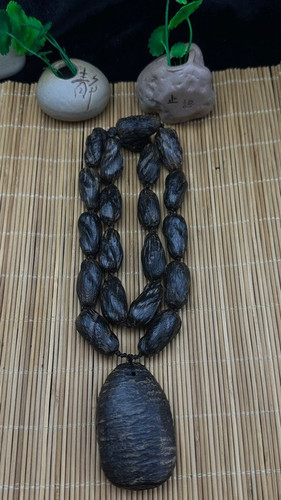 金三角虫漏沉香项链随型手链文玩佛珠木质花蜜香药香奶香送礼男女 - 图3