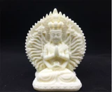 Фрукты слоновой кости тысячи рукавых гуньян Бодхисаттва Двустороннее украшение