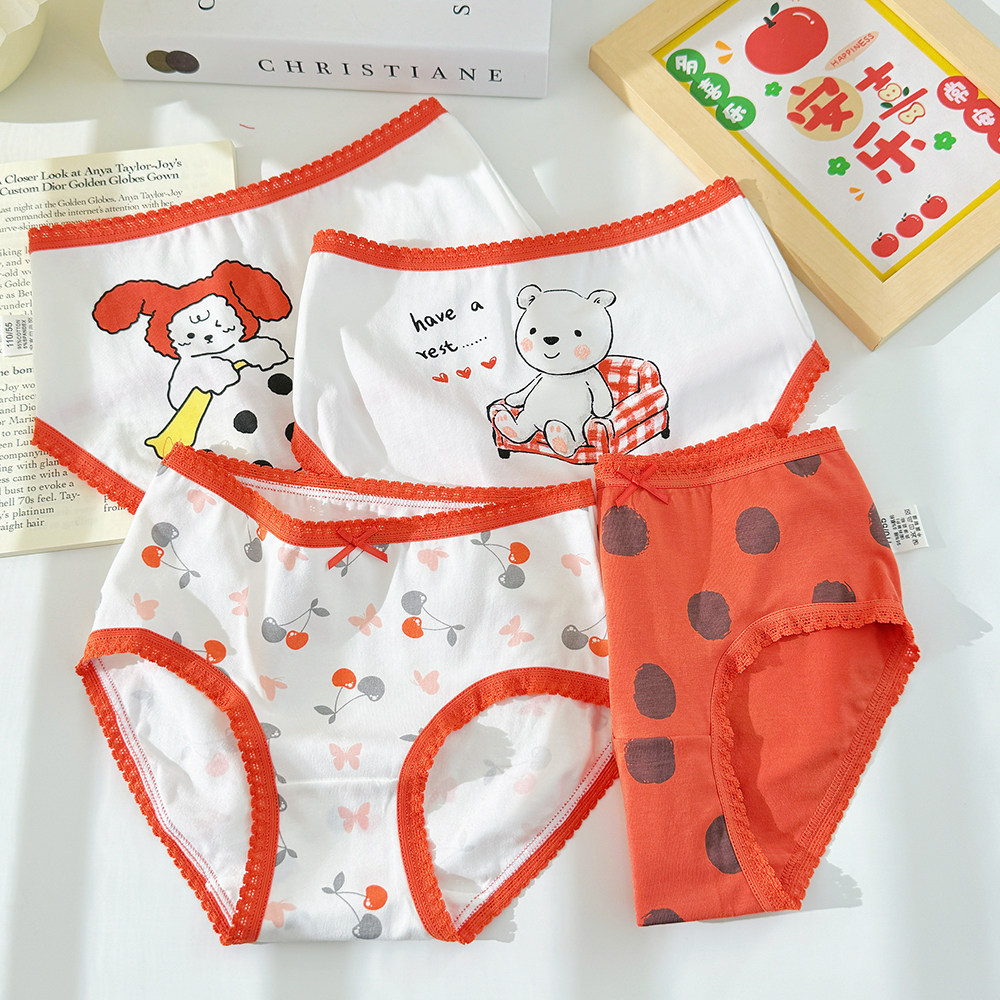 儿童内裤女童a类纯棉小熊宝宝裤衩小中大童三角短裤薄款不夹屁屁,淘宝优惠券,粉丝福利购,淘宝优惠卷