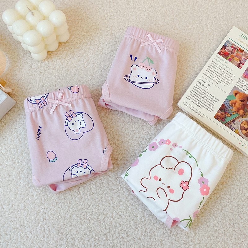 儿童内裤女抗菌纯棉宝宝三角短裤舒适透气全棉小中大童裤衩不夹pp,淘宝优惠券,粉丝福利购,淘宝优惠卷